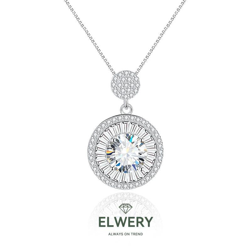 Secret Realm】2CT Synthetic Moissanite Necklace Jewelry