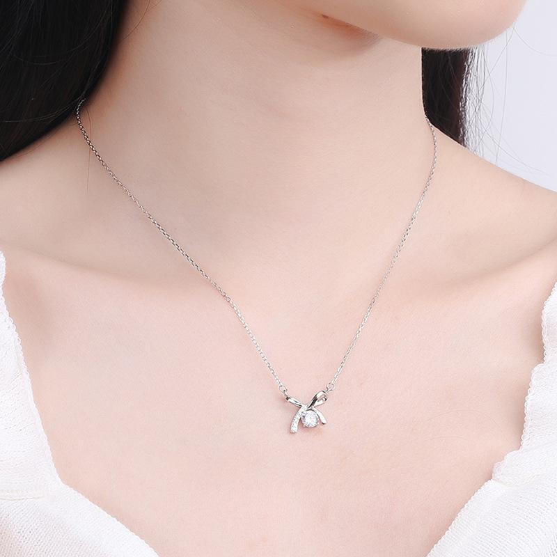 N-020】925 Sterling Silver Moissanite Necklace