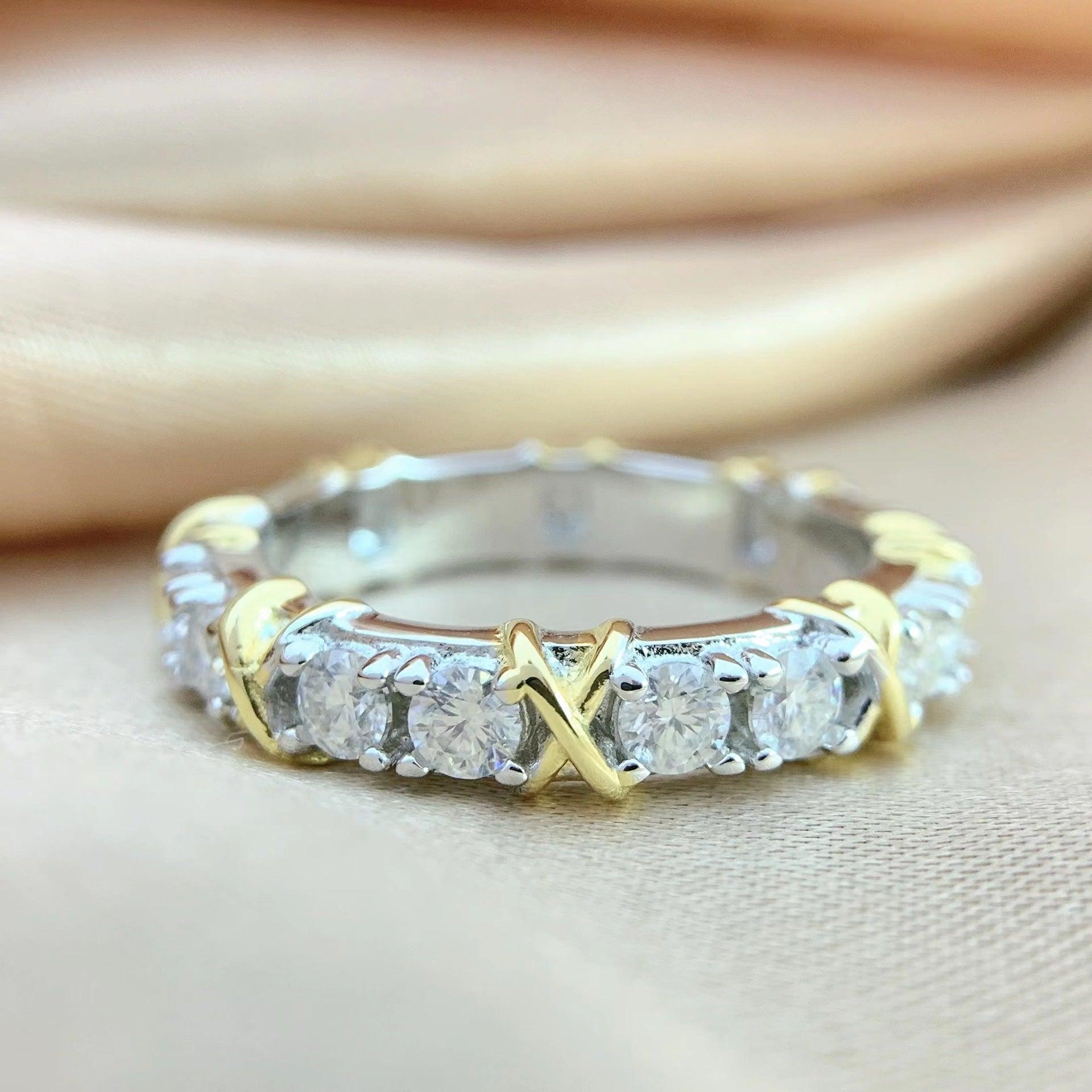 【R-107】925 Sterling Silver Moissanite rings