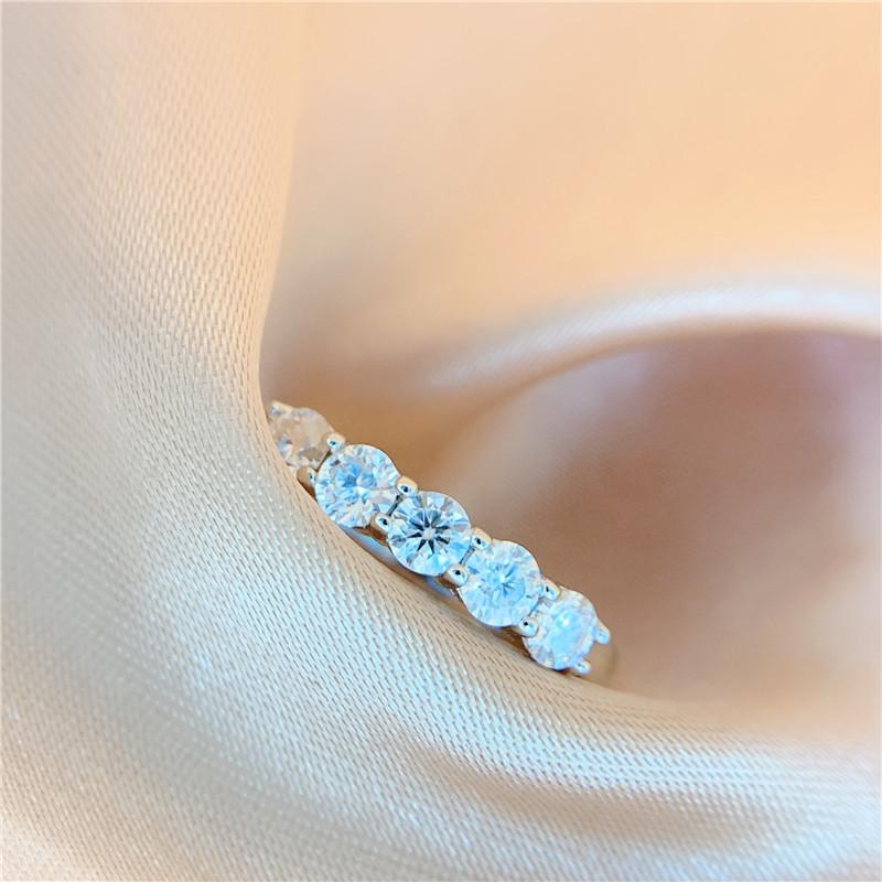 【R-055】925 Sterling Silver Moissanite rings