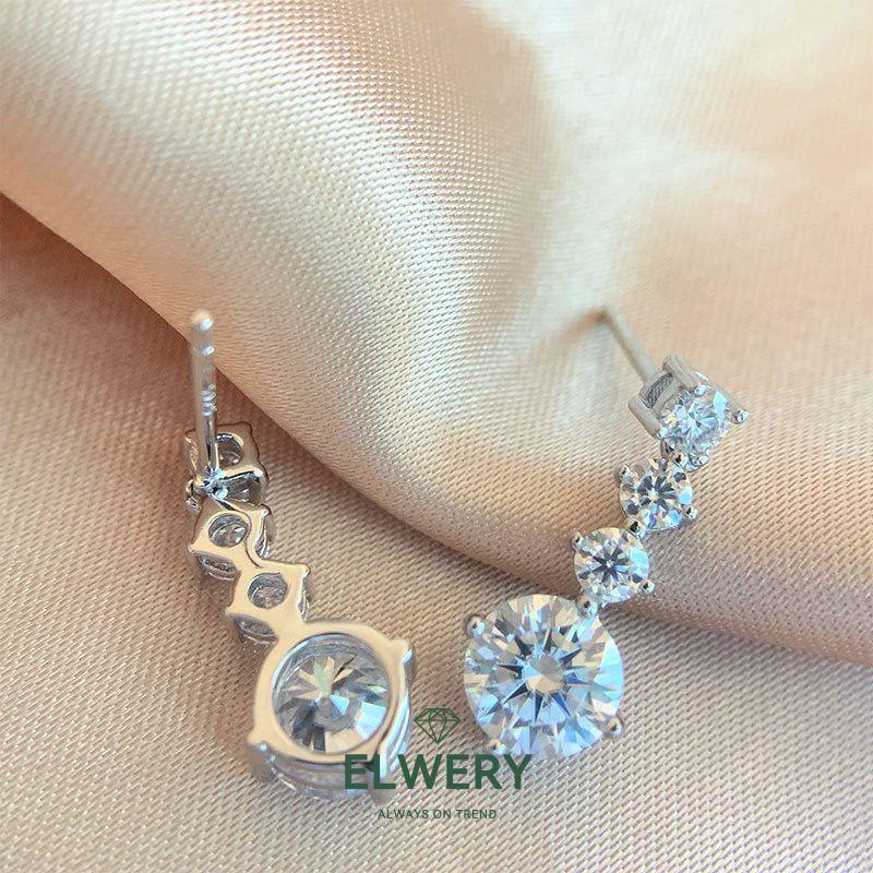 Starlight Cascade】Synthetic Moissanite Earrings Set in 925 Sterling Silver-Beauty Women Gift Holiday Friends