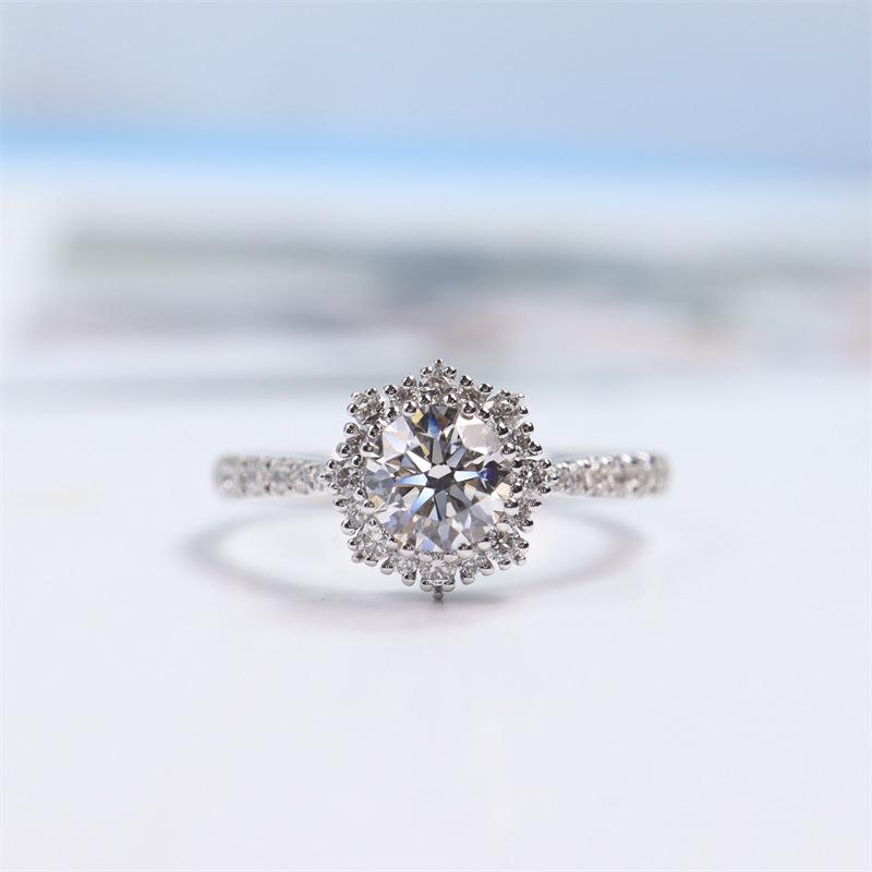 【R-187】925 Sterling Silver Moissanite rings