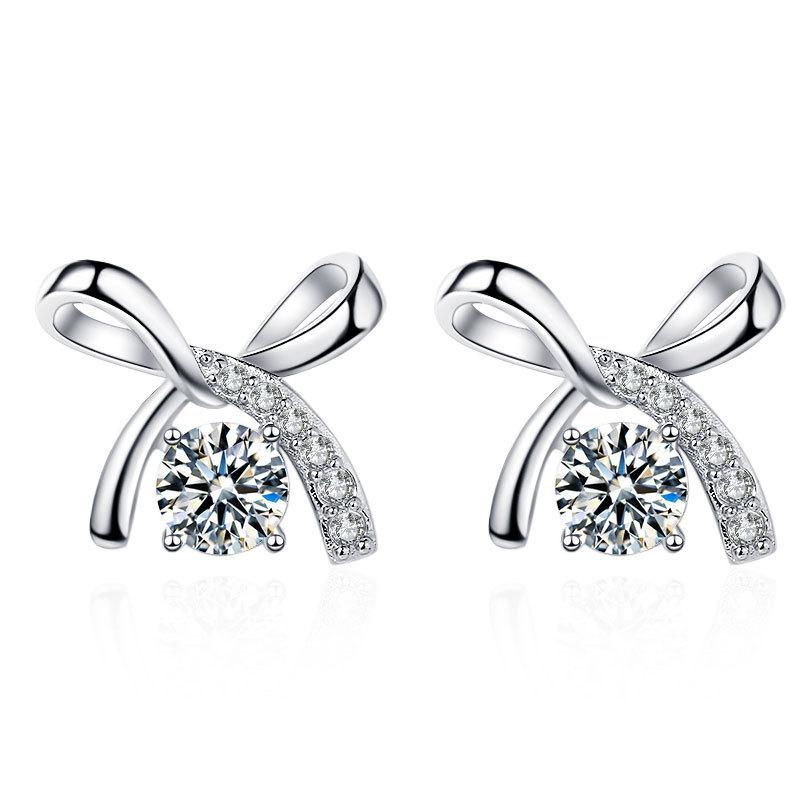 E-016】925 Sterling Silver Moissanite Earrings