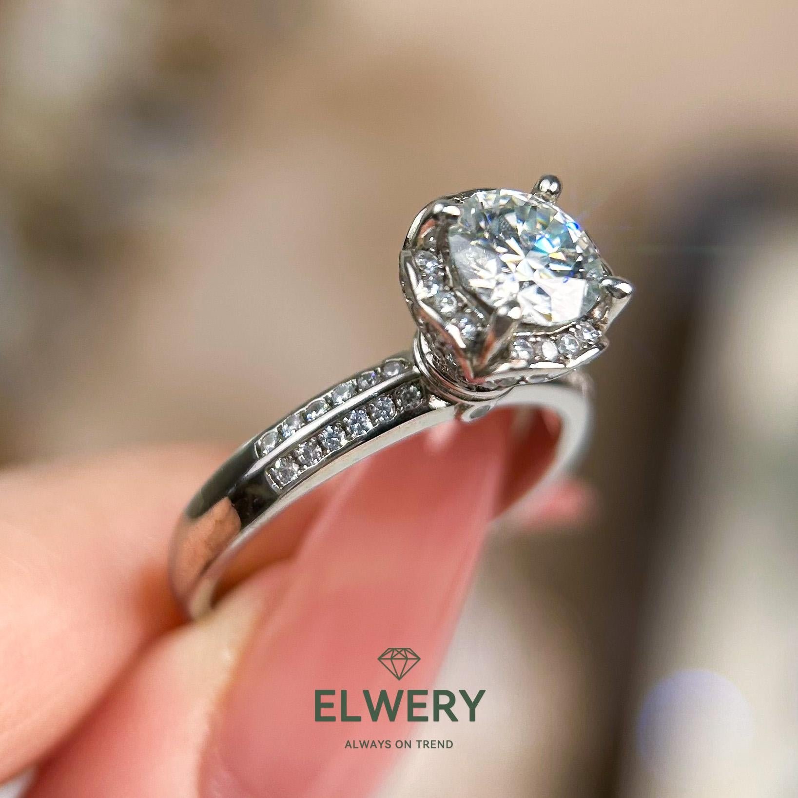 Fancy】Synthetic Moissanite Rings Jewelry