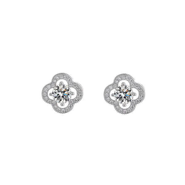 【E-072】925 Sterling Silver Moissanite earrings