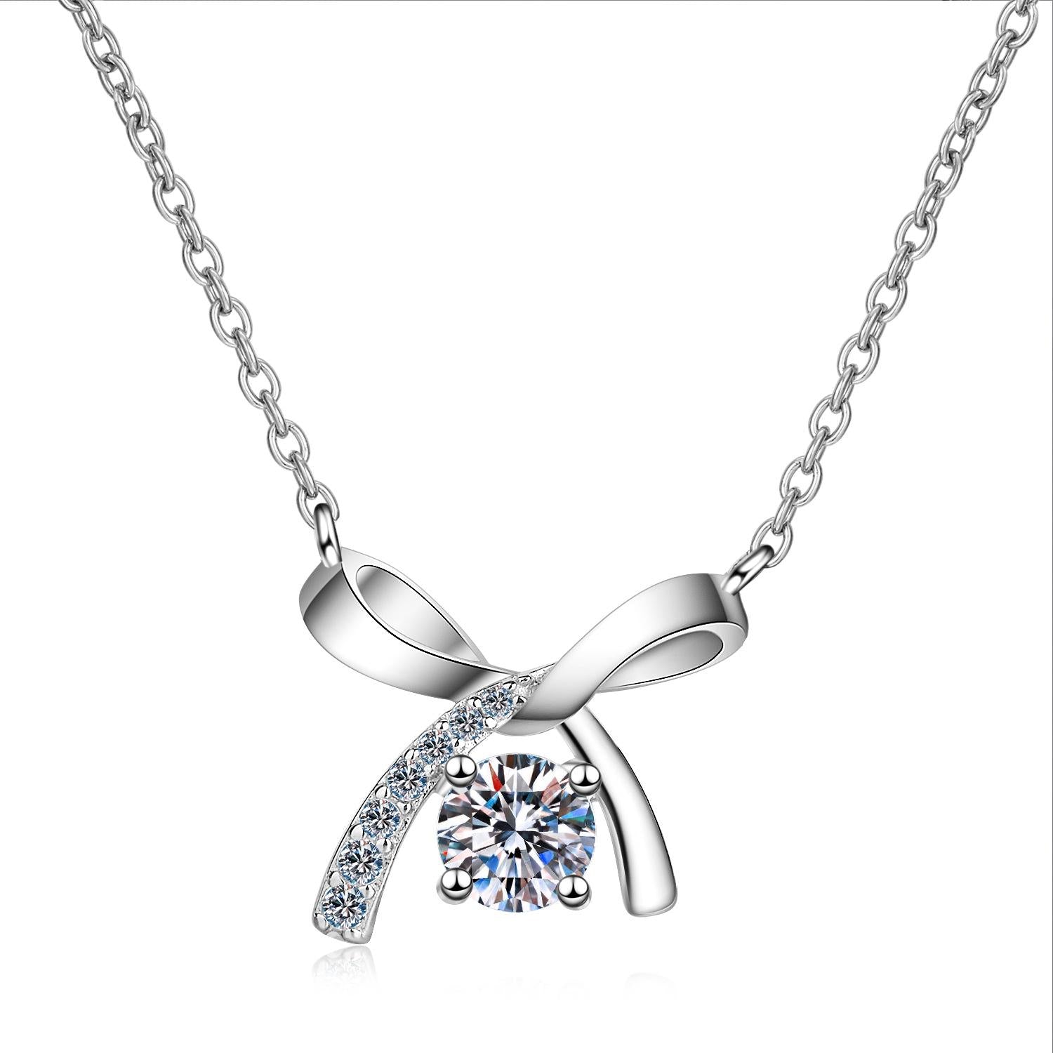 N-020】925 Sterling Silver Moissanite Necklace