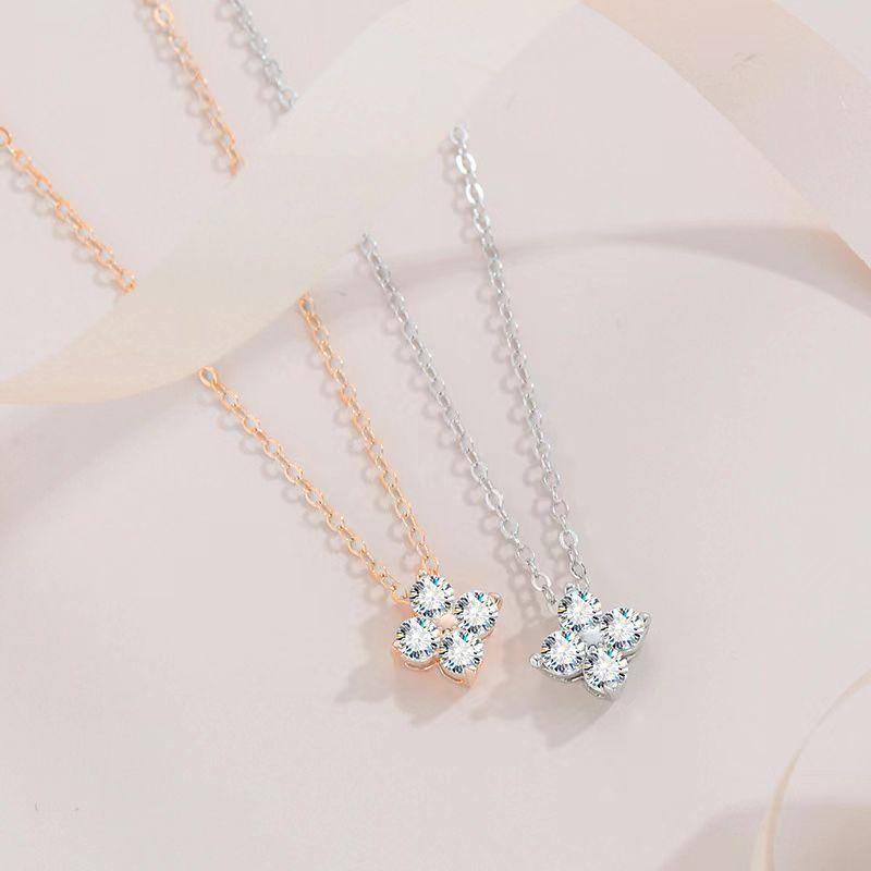 N-203】925 Sterling Silver Moissanite Necklace