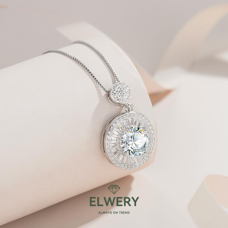 Secret Realm】2CT Synthetic Moissanite Necklace Jewelry