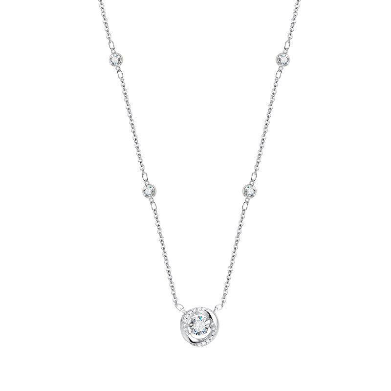 【N-201】925 Sterling Silver Moissanite Necklace