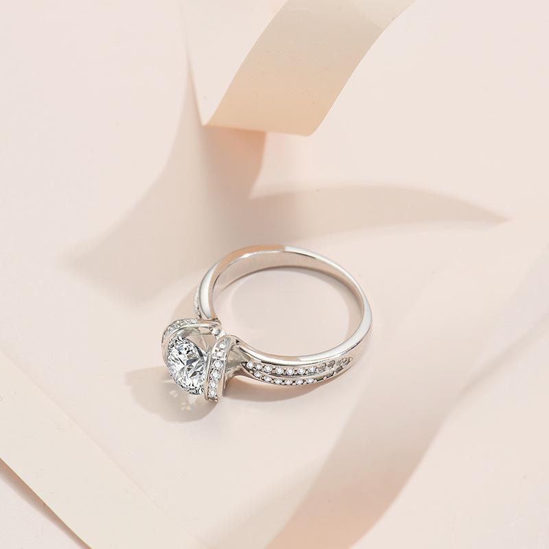 【R-359】925 Sterling Silver Moissanite rings