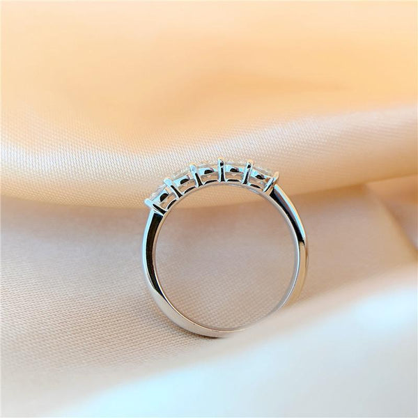 【R-055】925 Sterling Silver Moissanite rings