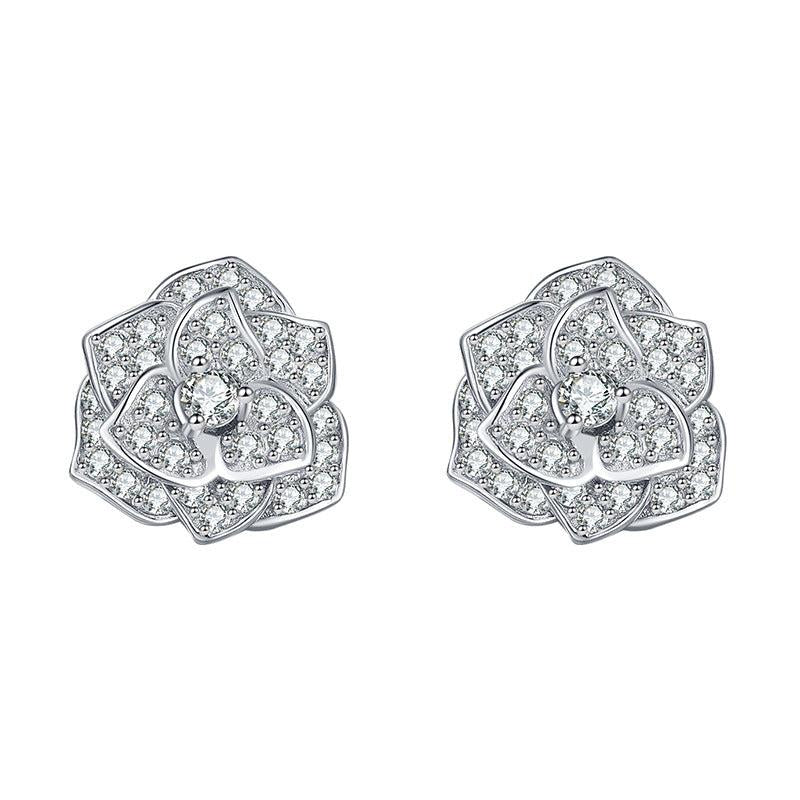 E-117】925 Sterling Silver Moissanite Earrings