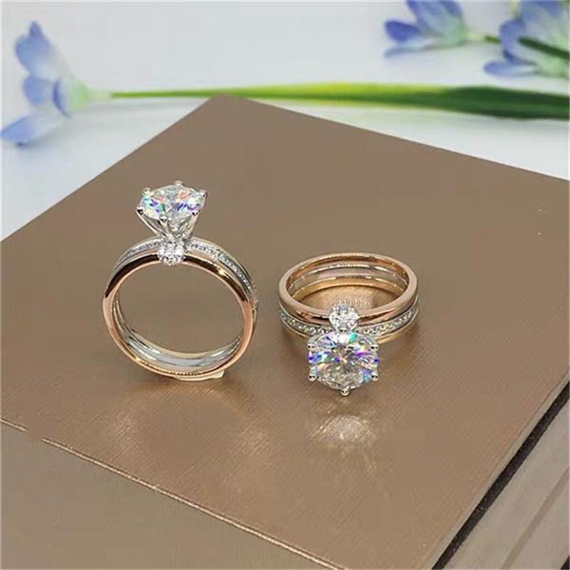 【R-351】925 Sterling Silver Moissanite Ring