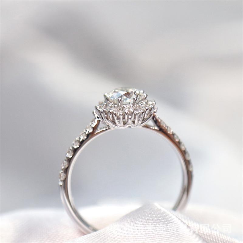 【R-187】925 Sterling Silver Moissanite rings