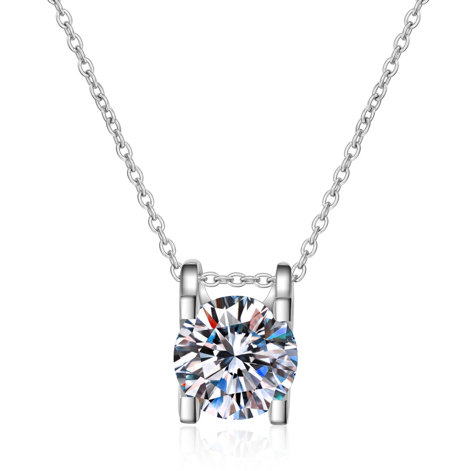 【L-004】925 Sterling Silver Moissanite necklace