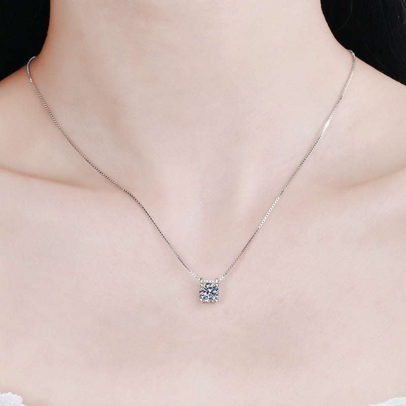 【L-004】925 Sterling Silver Moissanite necklace