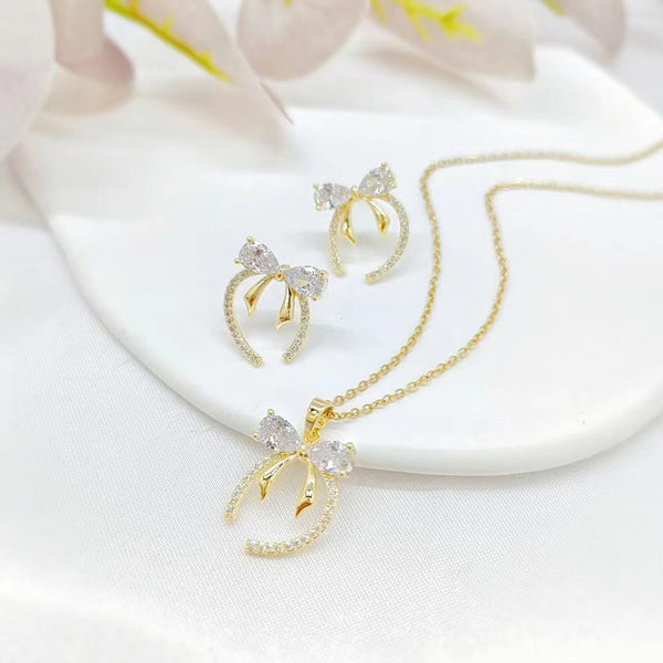 【S-TLR374】LIMITED EDITION Plated 14k Gold JEWELRY SET