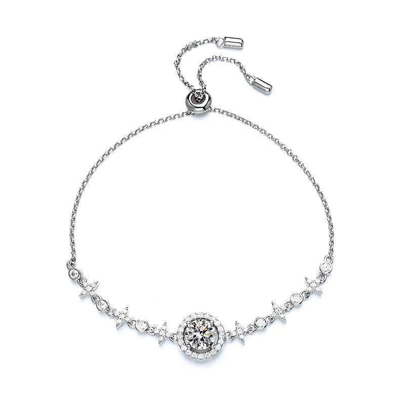 【BM-101】925 Sterling Silver Moissanite Bracelet