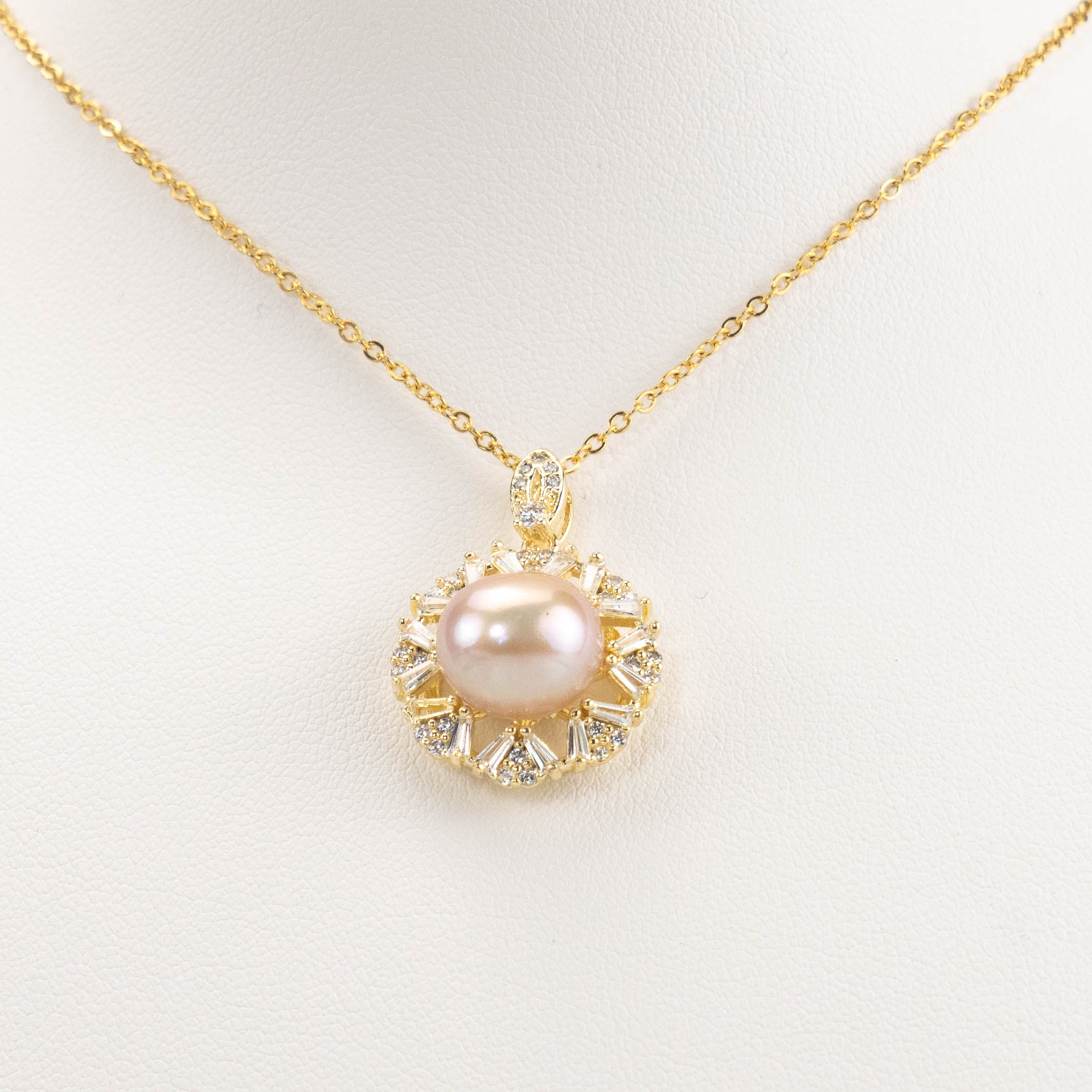 【N-005】Fresh water pearl necklace