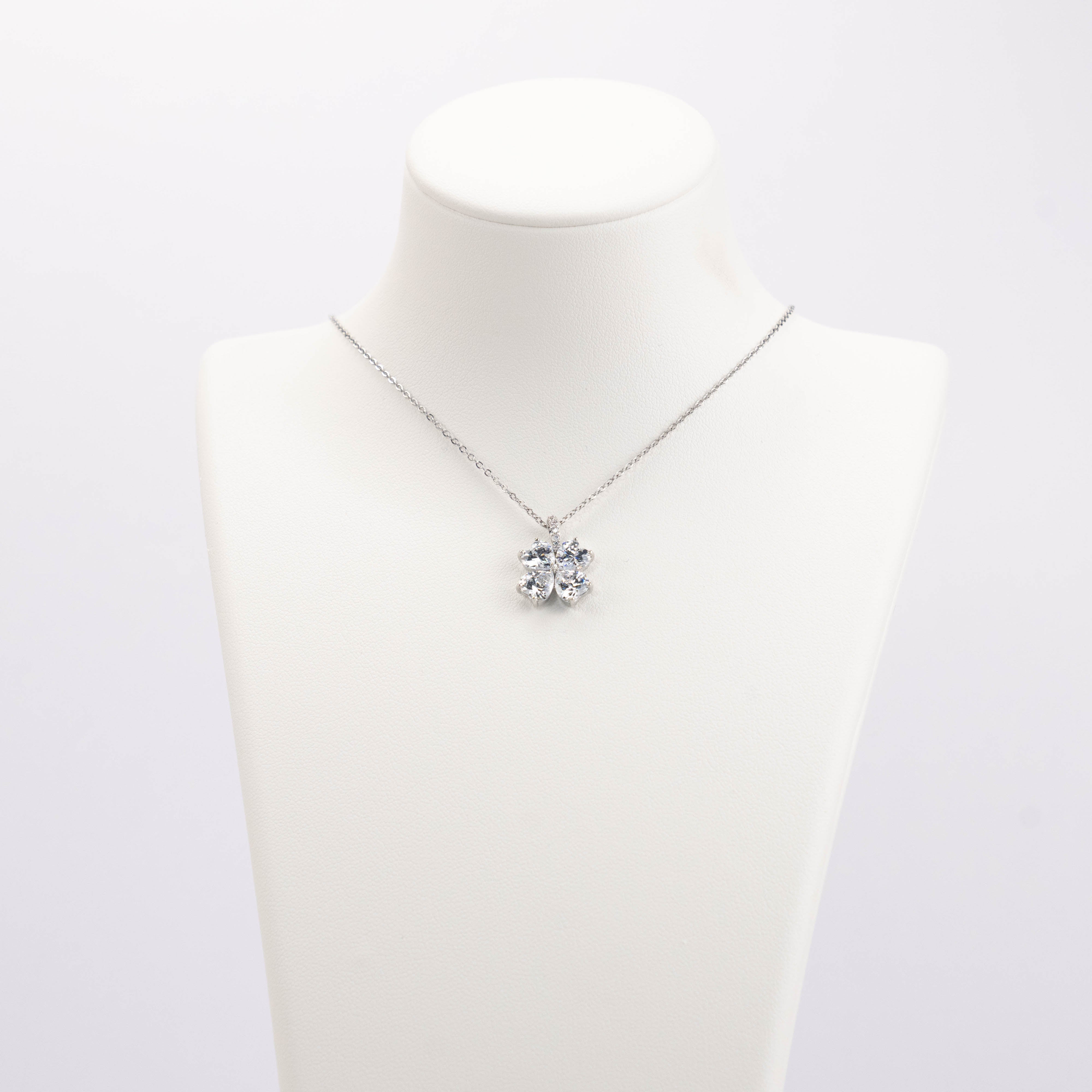 【N-DZR523】Plated 14k Gold Zircon Necklace