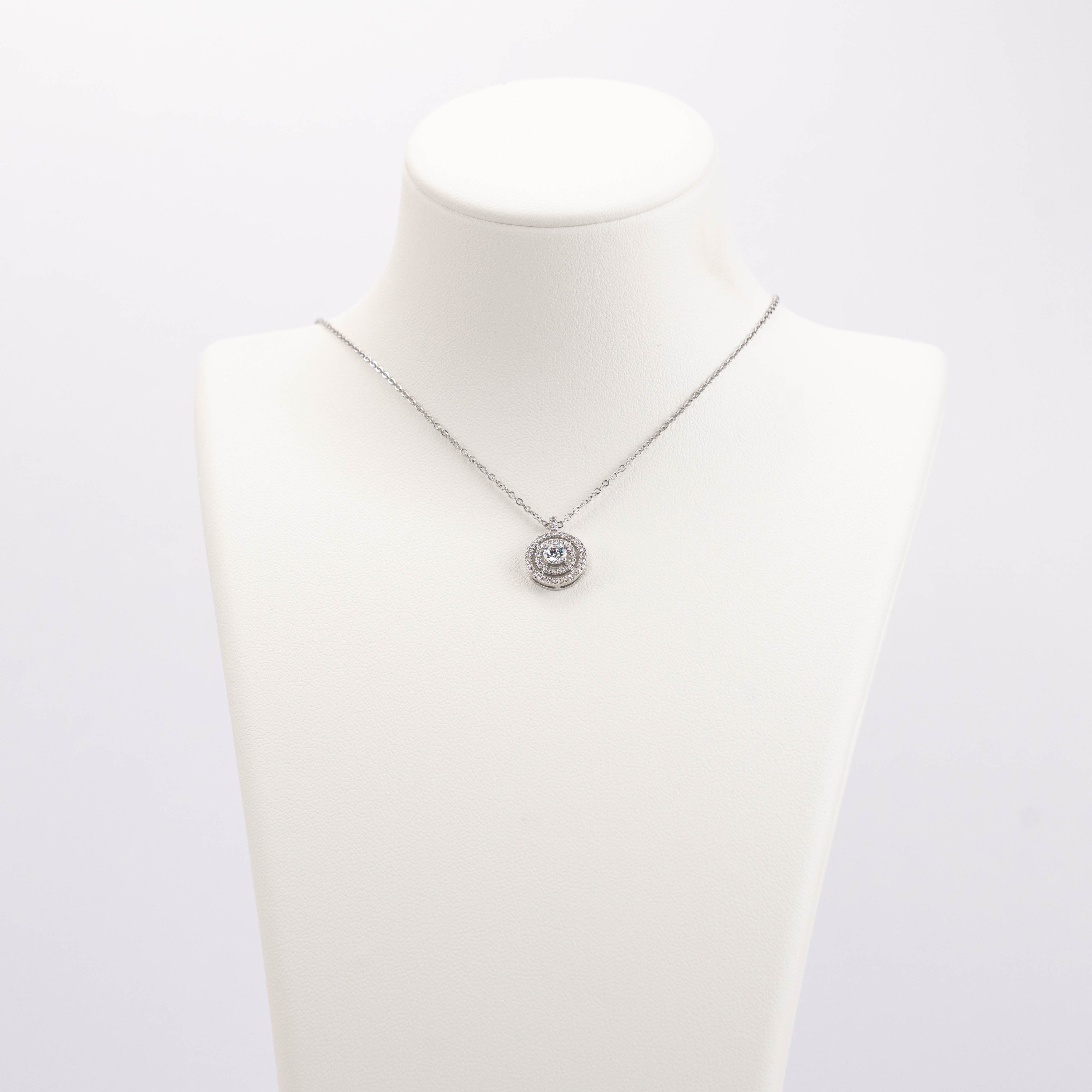 【N-DZR296】Plated 14k Gold Zircon Necklace