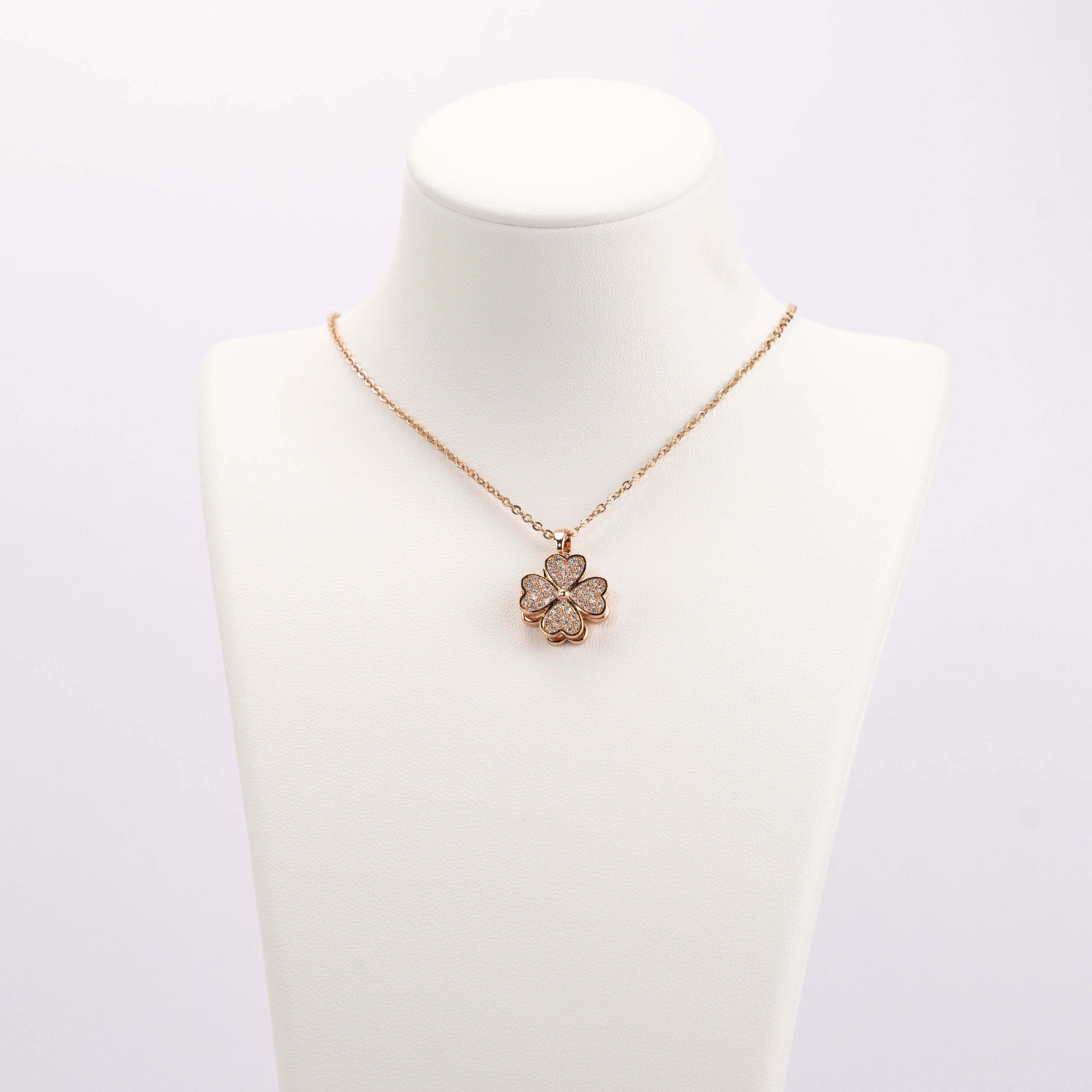 【N-X10】Plated 14k Gold Zircon necklace