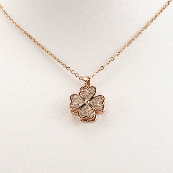 【N-X10】Plated 14k Gold Zircon necklace