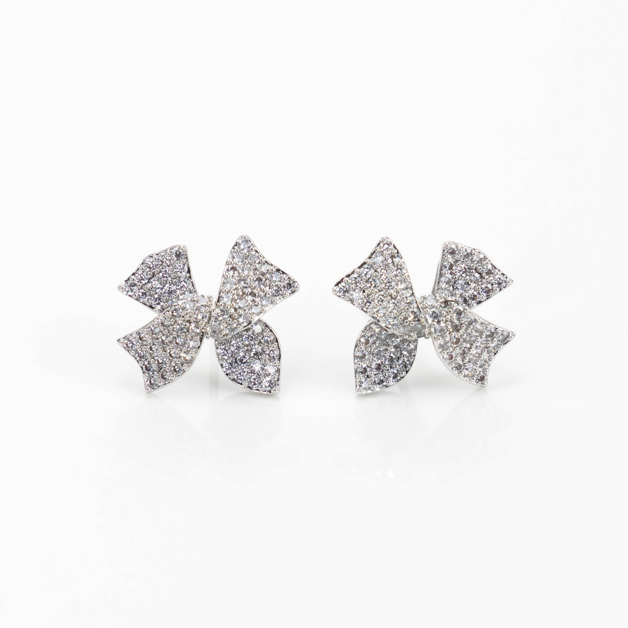 【E-EHR264】Plated 14k Gold Zircon earrings