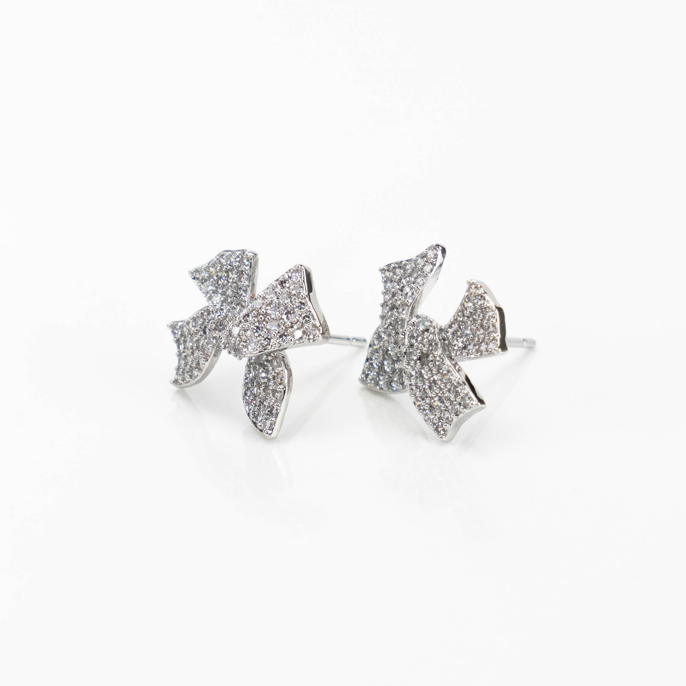 【E-EHR264】Plated 14k Gold Zircon earrings