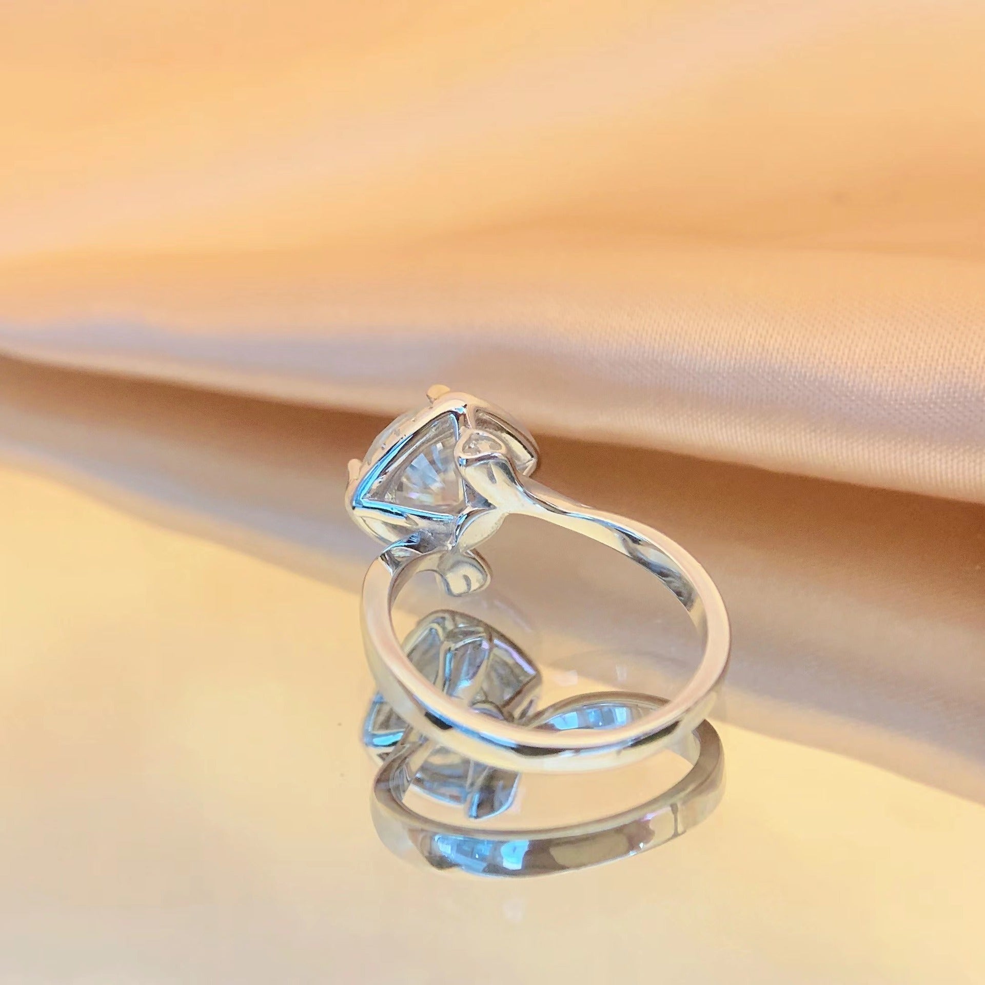 【RM-104】925 Sterling Silver Moissanite rings