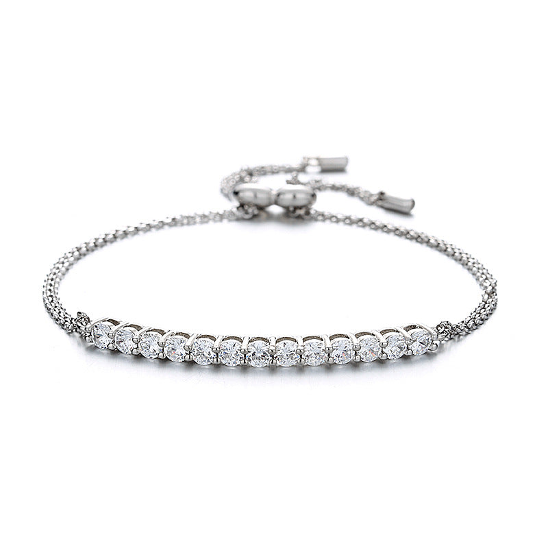 【BM-102】925 Sterling Silver Moissanite Bracelet