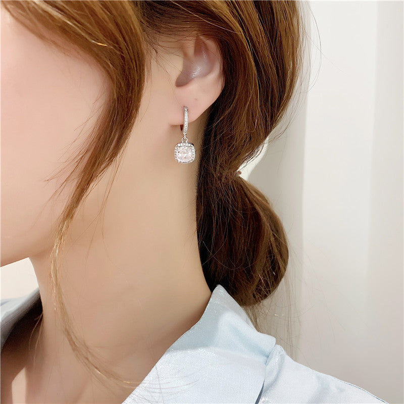 【E-079】925 Sterling Silver Moissanite earrings