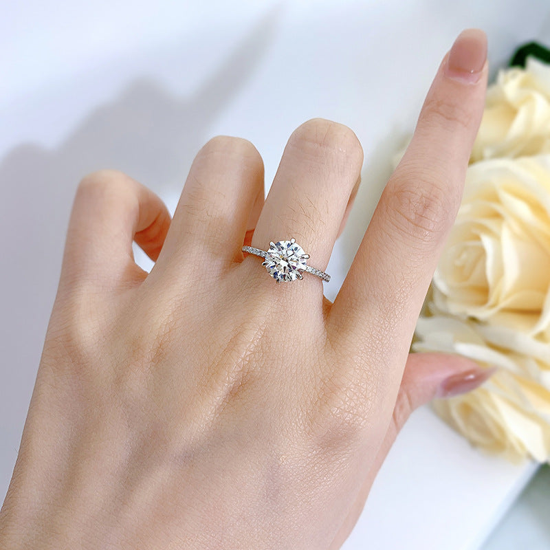 【RM-110】925 Sterling Silver Moissanite rings