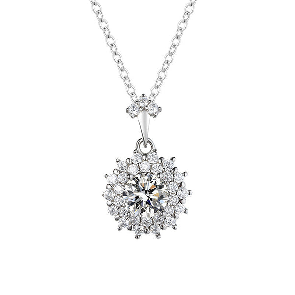 【NM-106】925 Sterling Silver Moissanite necklace