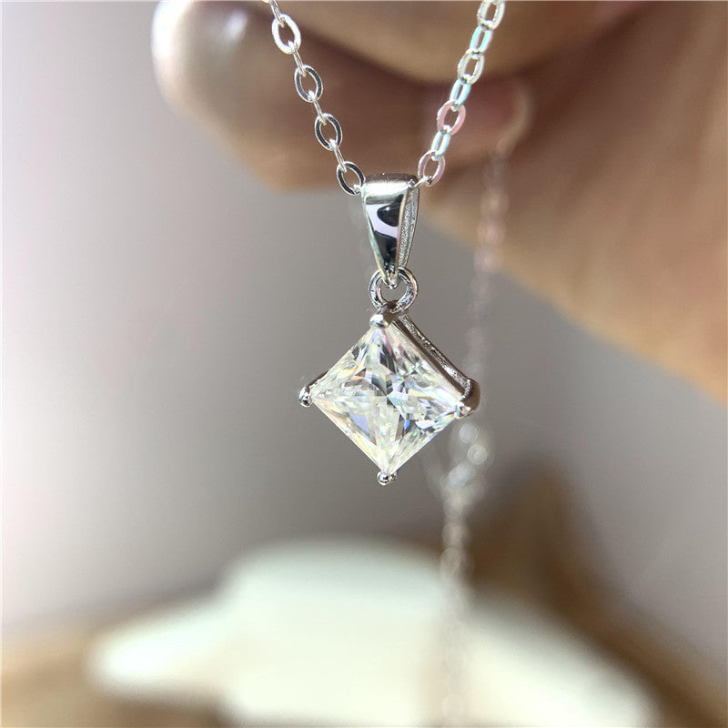 【NM-102】925 Sterling Silver Moissanite necklace