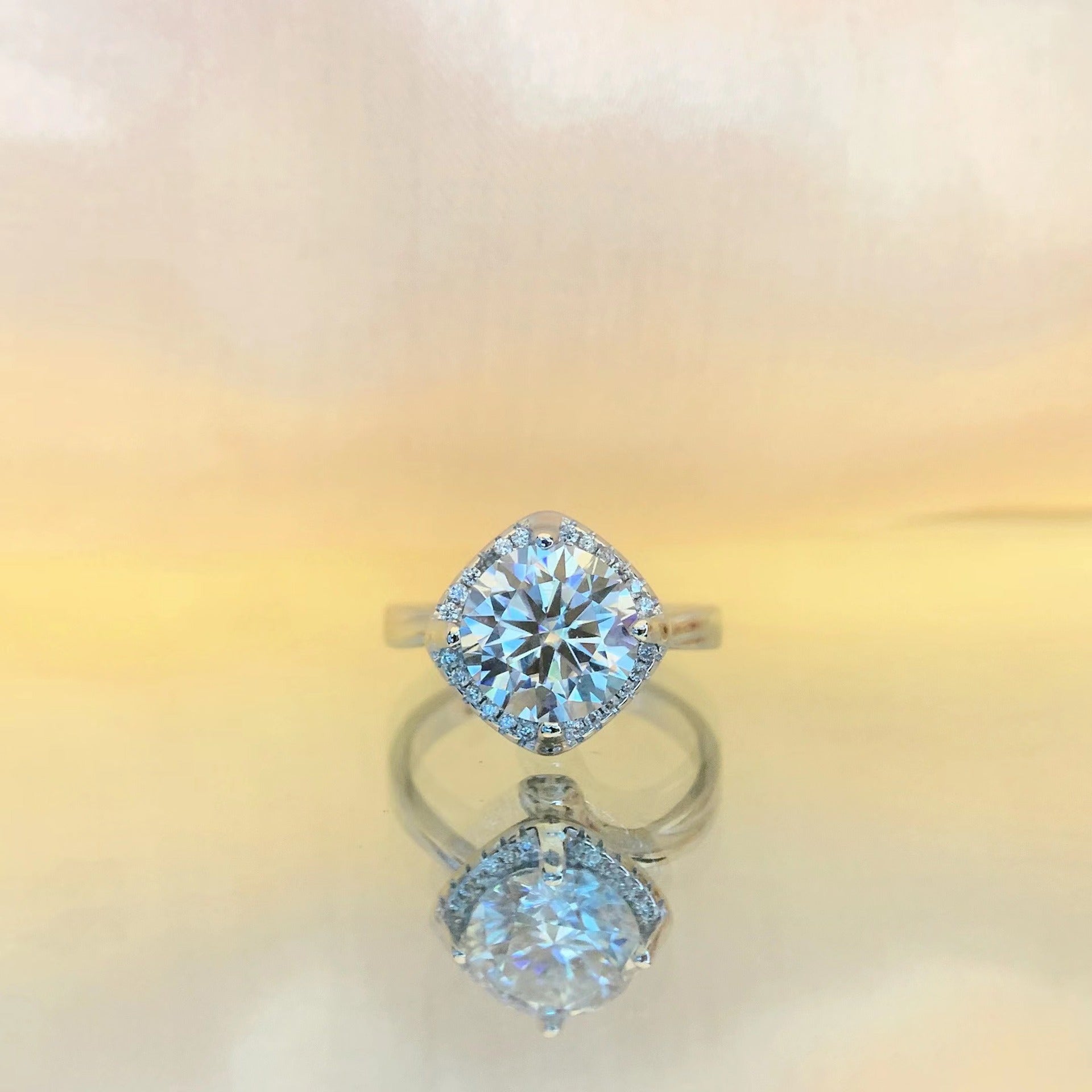 【RM-104】925 Sterling Silver Moissanite rings