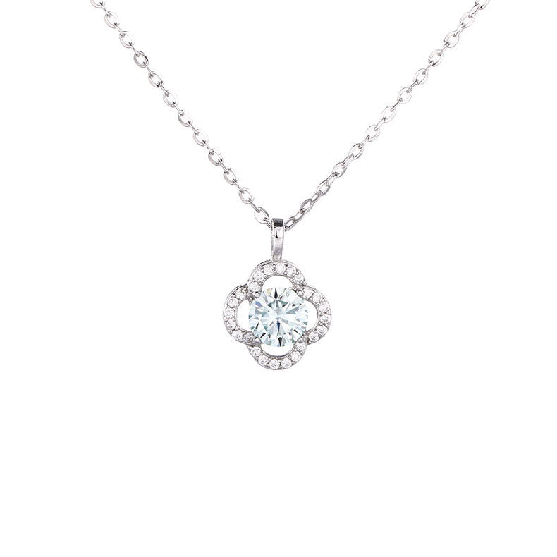 【L-134】925 Sterling Silver Moissanite necklace