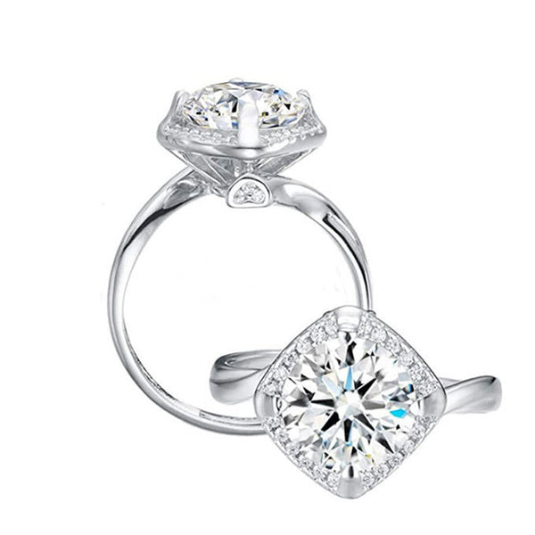 【RM-104】925 Sterling Silver Moissanite rings